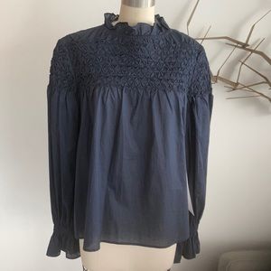 Merlette paveley navy cotton tunic. Size m